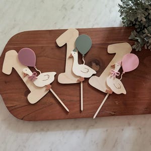 Silly goose cake topper, ONE silly goose, Silly goose party, cake topper, One Silly Goose Cake Topper, Goose 1st Birthday Decorations