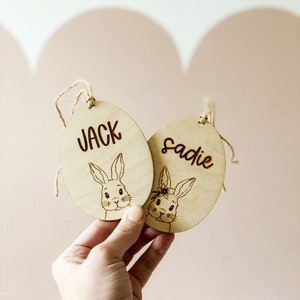 Easter Bunny Basket Tag / Easter Basket Tag / personalized Easter Basket Tag