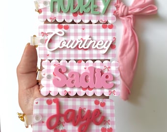 Acryl naamsleutelhanger gingang: aangepaste naam taslabel