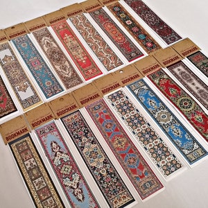 SET OF 18 / Doll house carpet Bookmarks Woven tapestry rug  Miniature turkish kilim carpet Dollhouse textile Turkey style tribal ethnic boho