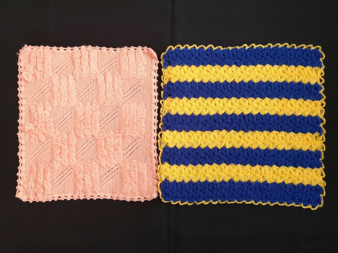 SET OF 2/crochet Washcloth Body Pouf Puff Dishcloth Kıtchen Cloth for