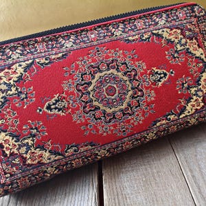 Portafoglio in arazzo intrecciato, portamonete turco originale, borsa in tappeto Kilim, autentico marsupio ottomano anatolico da donna, etnico tribale tradizionale