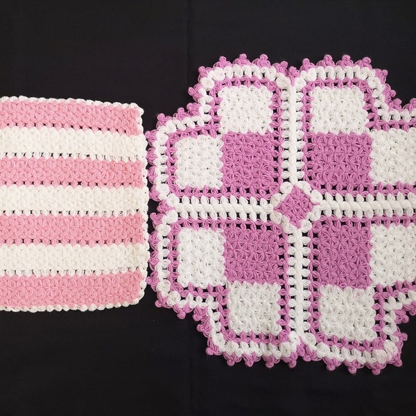 SET OF 2/Crochet washcloth Body pouf puff Dishcloth kıtchen cloth For bath & Shower Cleaning Softly gently sensitive wash cloth Clean soft