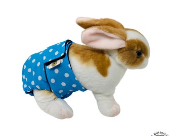 Sky Blue Polka Dot Bunny Diaper