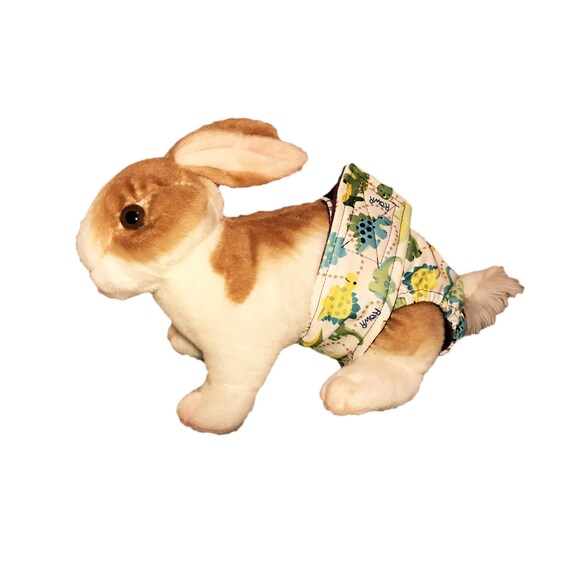 Blue Stripes Washable Waterproof Bunny Diaper Rabbit Diaper Pet