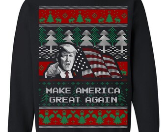 Donald Trump Make America Great Again Ugly Christmas Sweater Christmas Sweatshirt