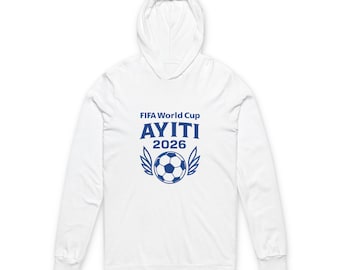 Ayiti 2026 FIFA World Cup Soccer Hoodie Tee | Football Emblem