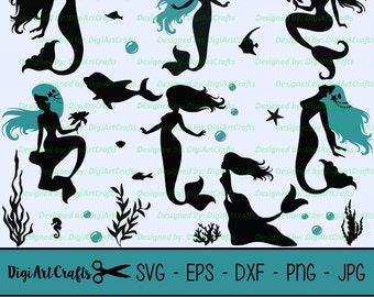 Free Free 159 Mermaid On Rock Svg SVG PNG EPS DXF File