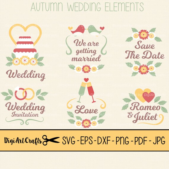 Fall Wedding Clipart