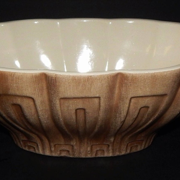 Haeger Pottery No.17 Planter in Golden Brown signed USA Mid Century Vintage