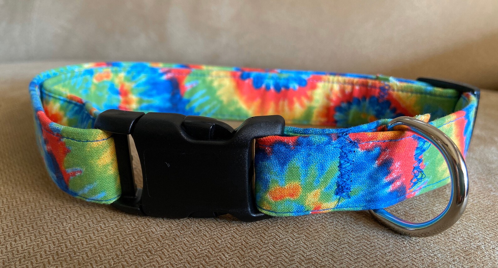 Rainbow Tye Dye Dog Collar OR Martingale Collar Etsy