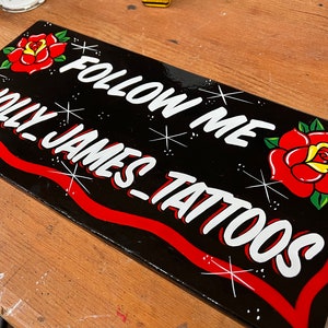Roses Follow Me Instagram Sign Free Shipping