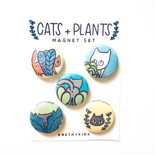 Cats / Plant / Cats and Plants / Cat / Etsy