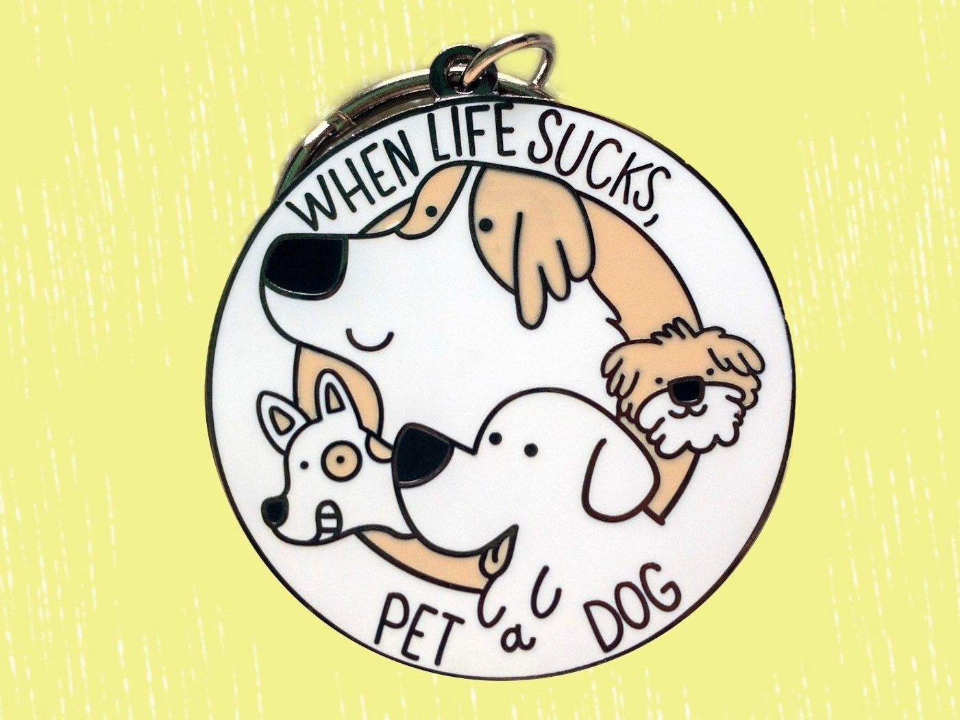 Dog Keychain / Dog Mom Gift / Gift for Dog Lover / Self Care Etsy