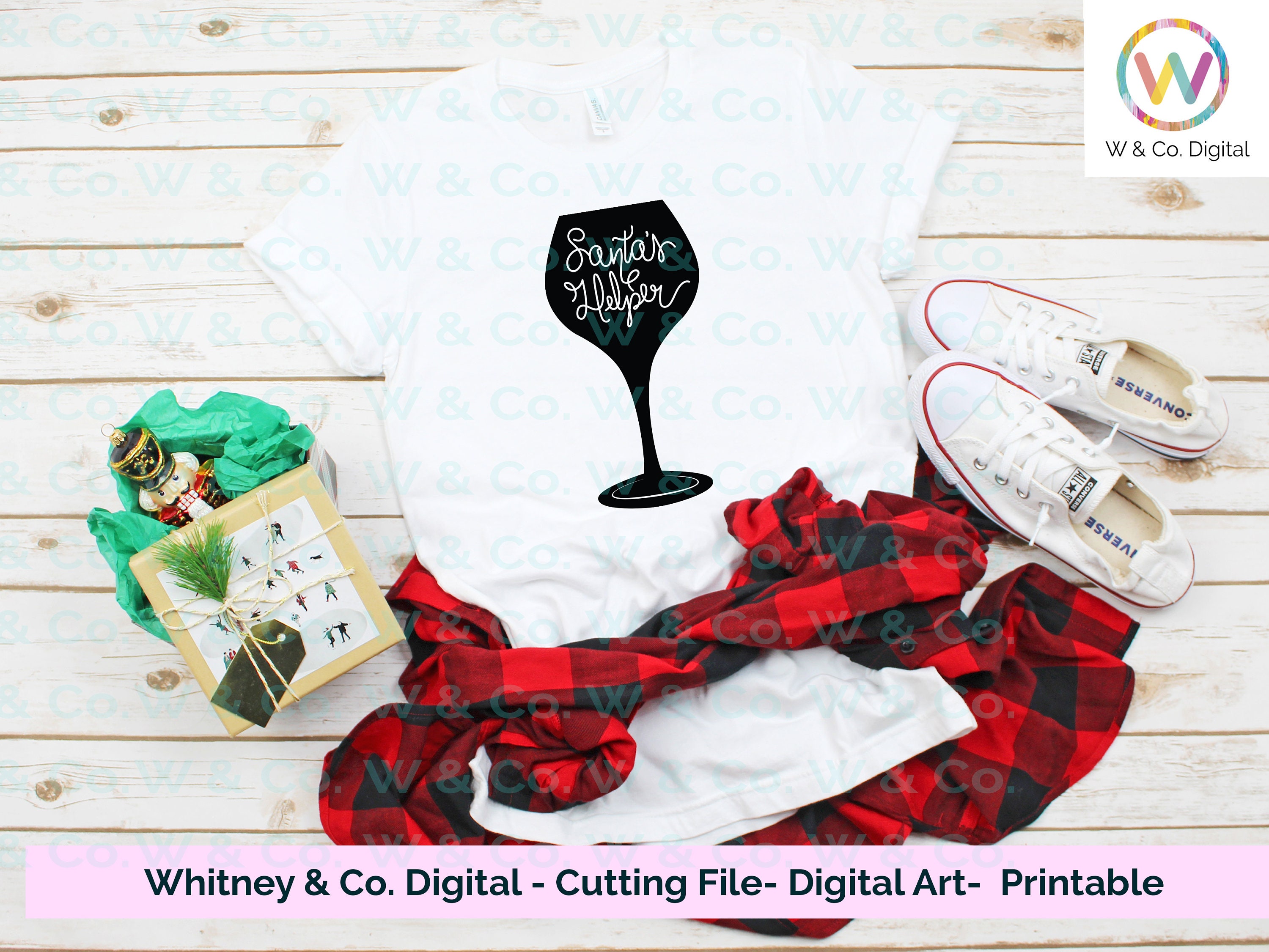 Download Free Santa S Helper Wine Svg Christmas Wine Wine Shirt Wine Etsy SVG DXF Cut File