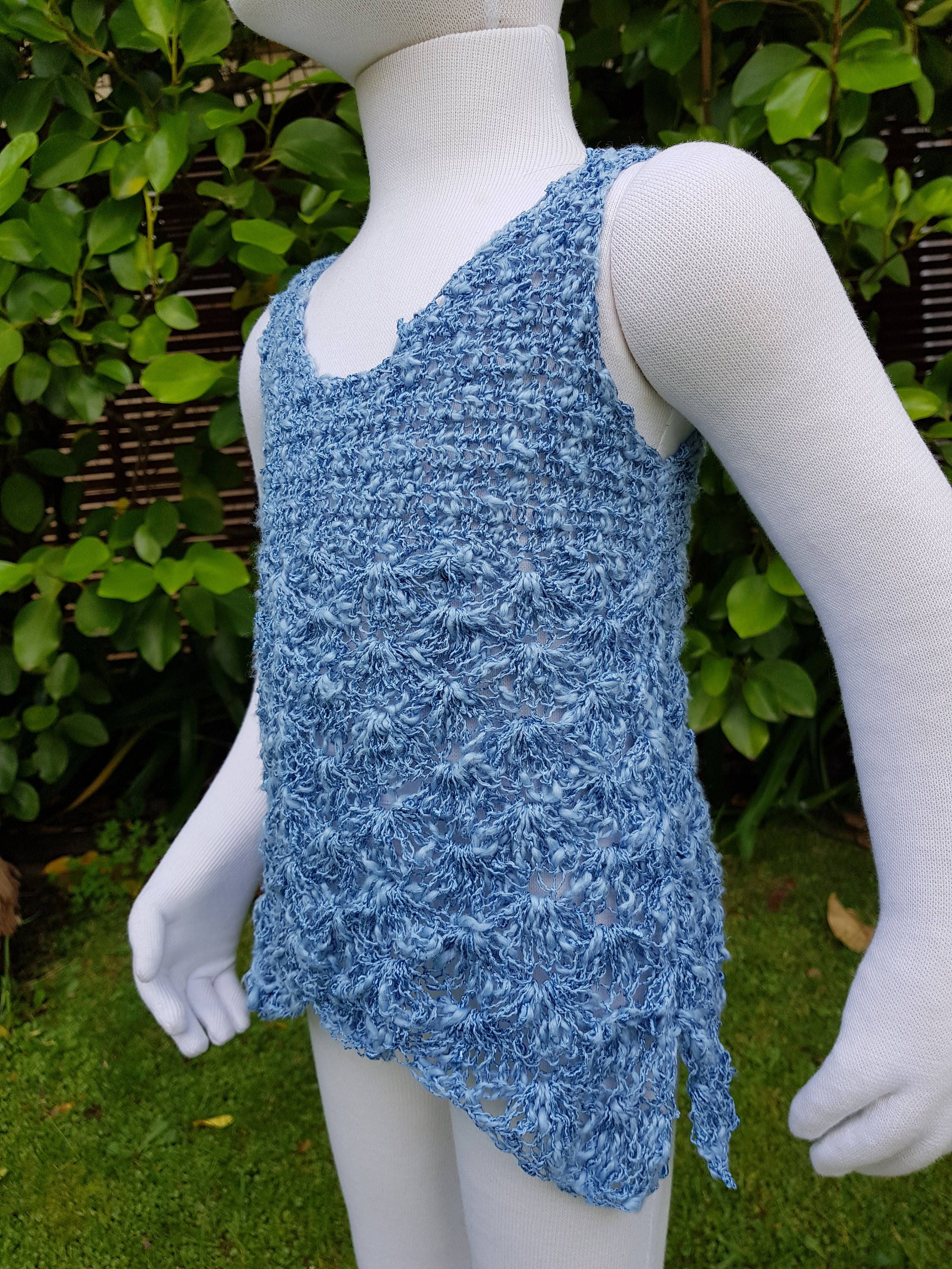 10+ Crochet Singlet Pattern Denim Shell Crochet Singlet Top - Pattern Only. Sizes 1-2, 2-3, 4-5, 6