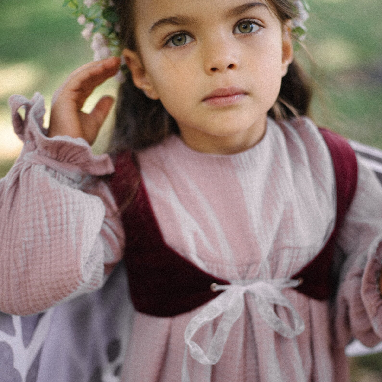 Toddler Woodland Fairy Costume Kids Fairytale Wings Set Fairycore