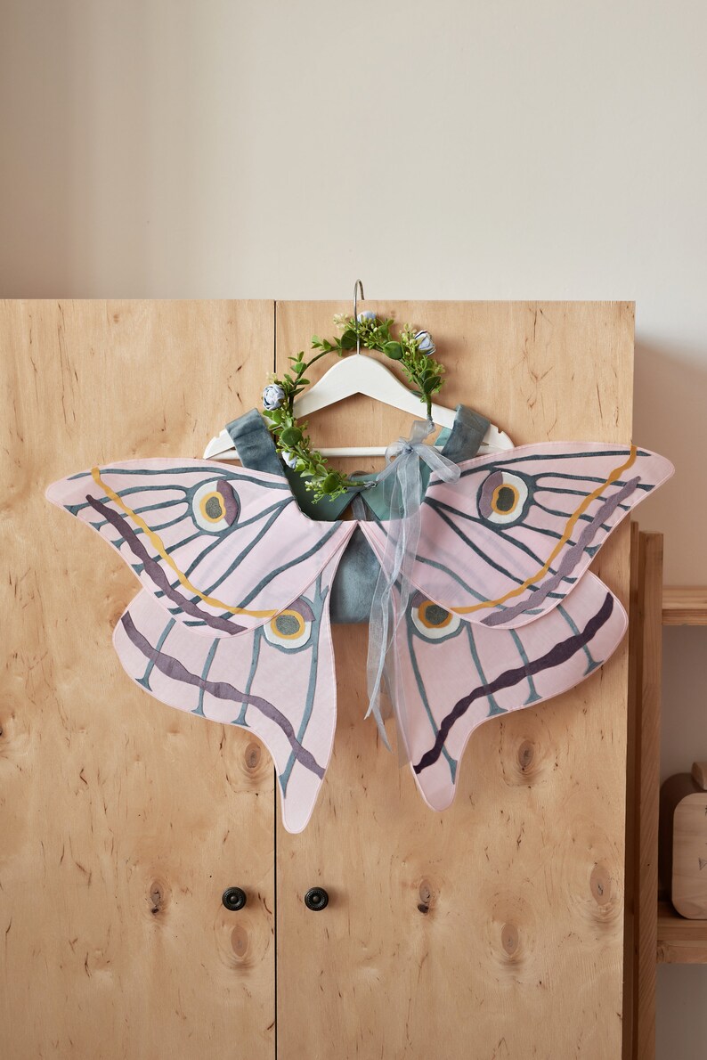 Toddler fairycore gift box Fairy wings set for toddler Birthday gifts for kids girls Kids fairytale wings costume Fairy gown for girls image 10