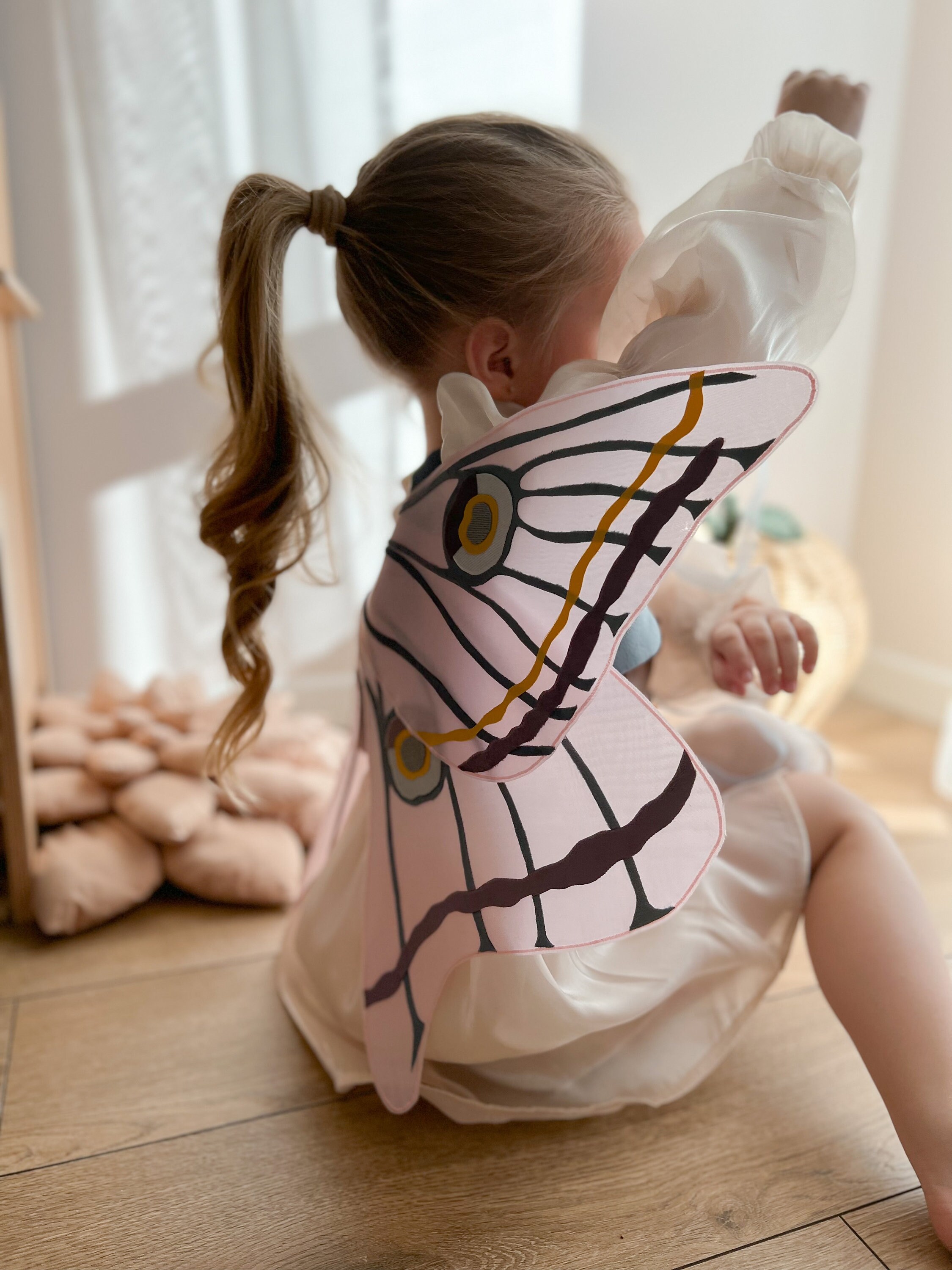Babyhug Butterfly Wings and Costume Set - Light Pink