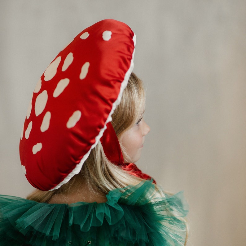 Cosplay red mushroom hat Mushroom toddler adult hat for halloween Halloween cosplay costumes image 8