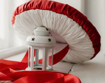 Großer roter Pilz Hut Pilz Hut Cosplay Einzigartige Frau Pilz Hut Kostüm Roter Hut weißen Punkt Halloween Cosplay Zubehör