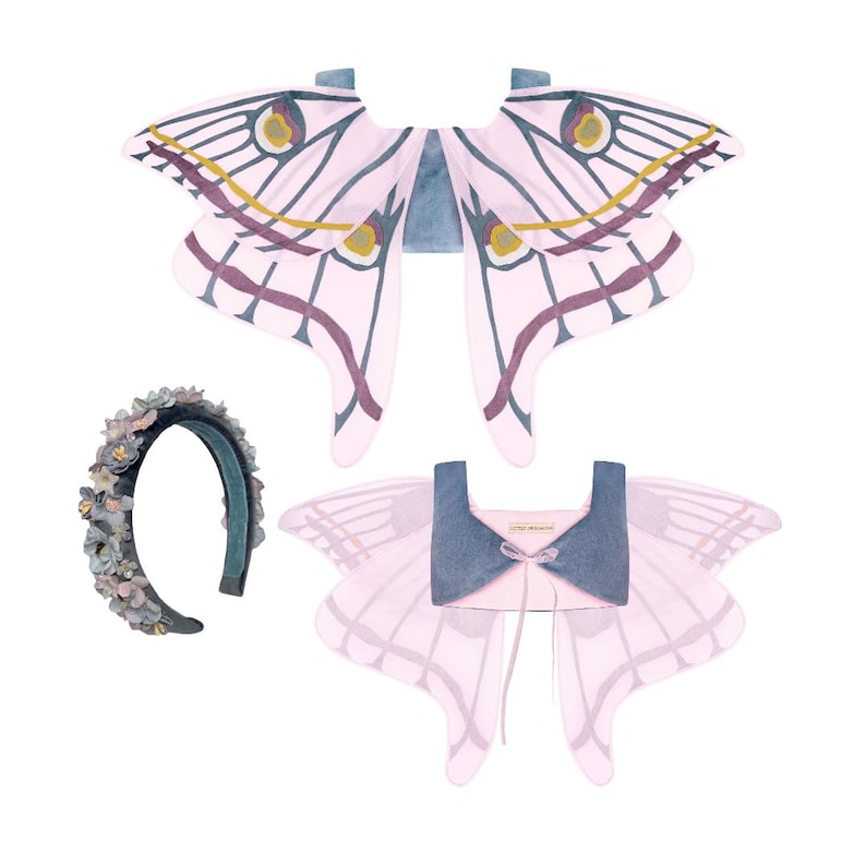 Butterfly Fairy Dress With Wings Fairy Cottagecore Girl Dress Fairy