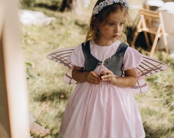 Schmetterling Fee Kleid Kleinkind Mädchen Halloween Fee Flügel Kostüm Halloween Märchen Kleid Fairycore Schmetterling Kleid Kinder Schmetterling Kleid