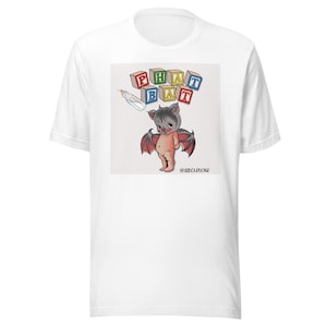 Phat Bat Unisex Adult Kiloflow t-shirt - White - Kewpie Doll