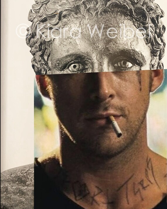 Ein Ort Jenseits Der Kiefern Ryan Gosling Skulptur Collage Etsy