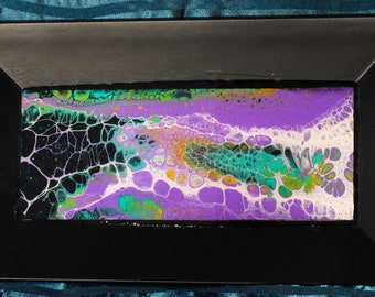 Handmade Acrylic Liquid Flow Tray - Trippy Functional Art (14x18)