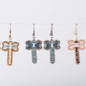 Dancing Dragonflies Pattern using Kite Beads - PDF Beading Tutorial