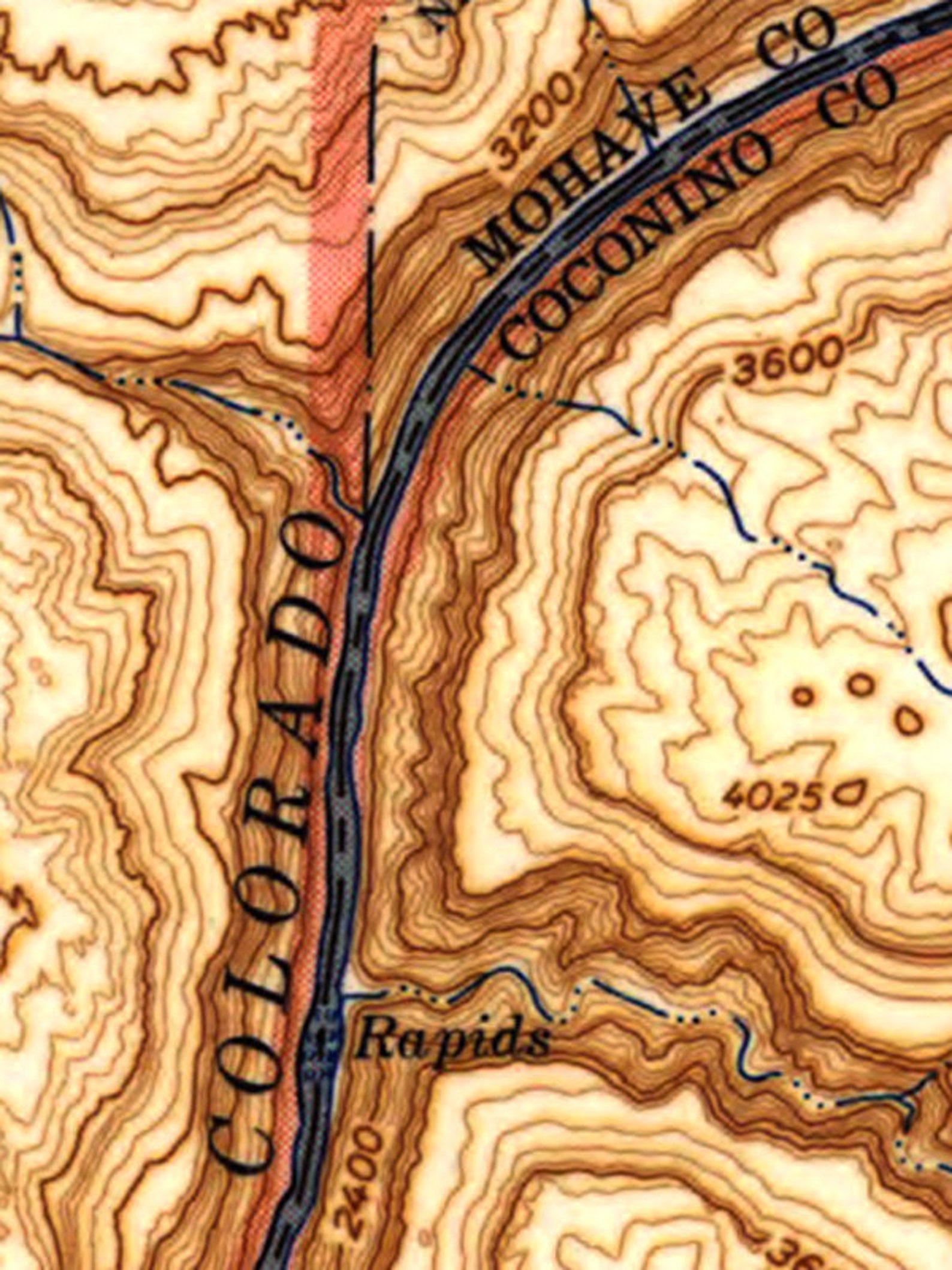 Grand Canyon Print / Map of Grand Canyon / Topographic Map /  Etsy