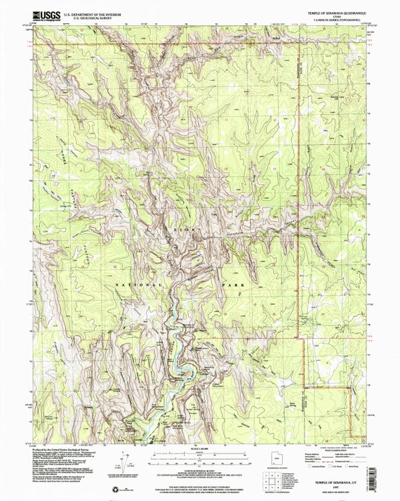 printable map of utah national parks