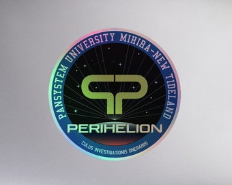Murderbot Diaries • Perihelion Crew Patch • Fan Art • Holographic stickers