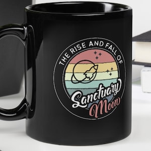 Murderbot Diaries • The Rise and Fall of Sanctuary Moon • Fan Art • Black Glossy Mug