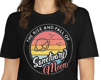 Murderbot Diaries • The Rise and Fall of Sanctuary Moon • Vintage Sunset • Fan Art • Short-Sleeve Unisex T-Shirt