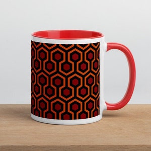 The Shining Overlook Hotel Carpet Pattern Mug with Color Inside (US)