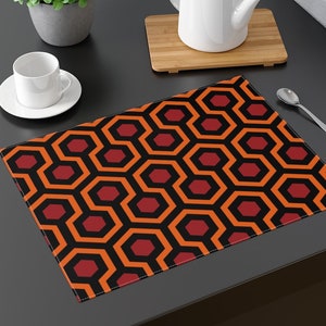 The Shining Overlook Hotel Carpet Abstract Pattern Placemat