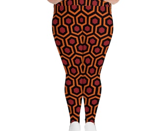 Overlook Hotel Carpet from The Shining All-Over Print Plus Size Leggings