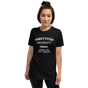 Murderbot Diaries Pansystem University of Mihira and New Tideland Perihelion College Fan Art Short-Sleeve Unisex T-Shirt image 6