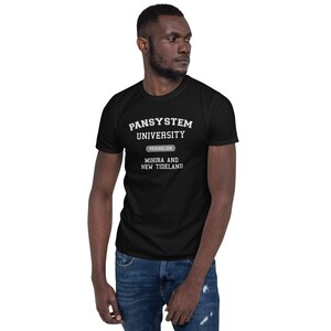 Murderbot Diaries Pansystem University of Mihira and New Tideland Perihelion College Fan Art Short-Sleeve Unisex T-Shirt image 5