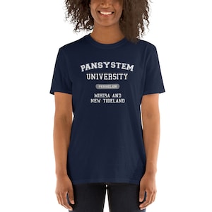 Murderbot Diaries Pansystem University of Mihira and New Tideland Perihelion College Fan Art Short-Sleeve Unisex T-Shirt image 8