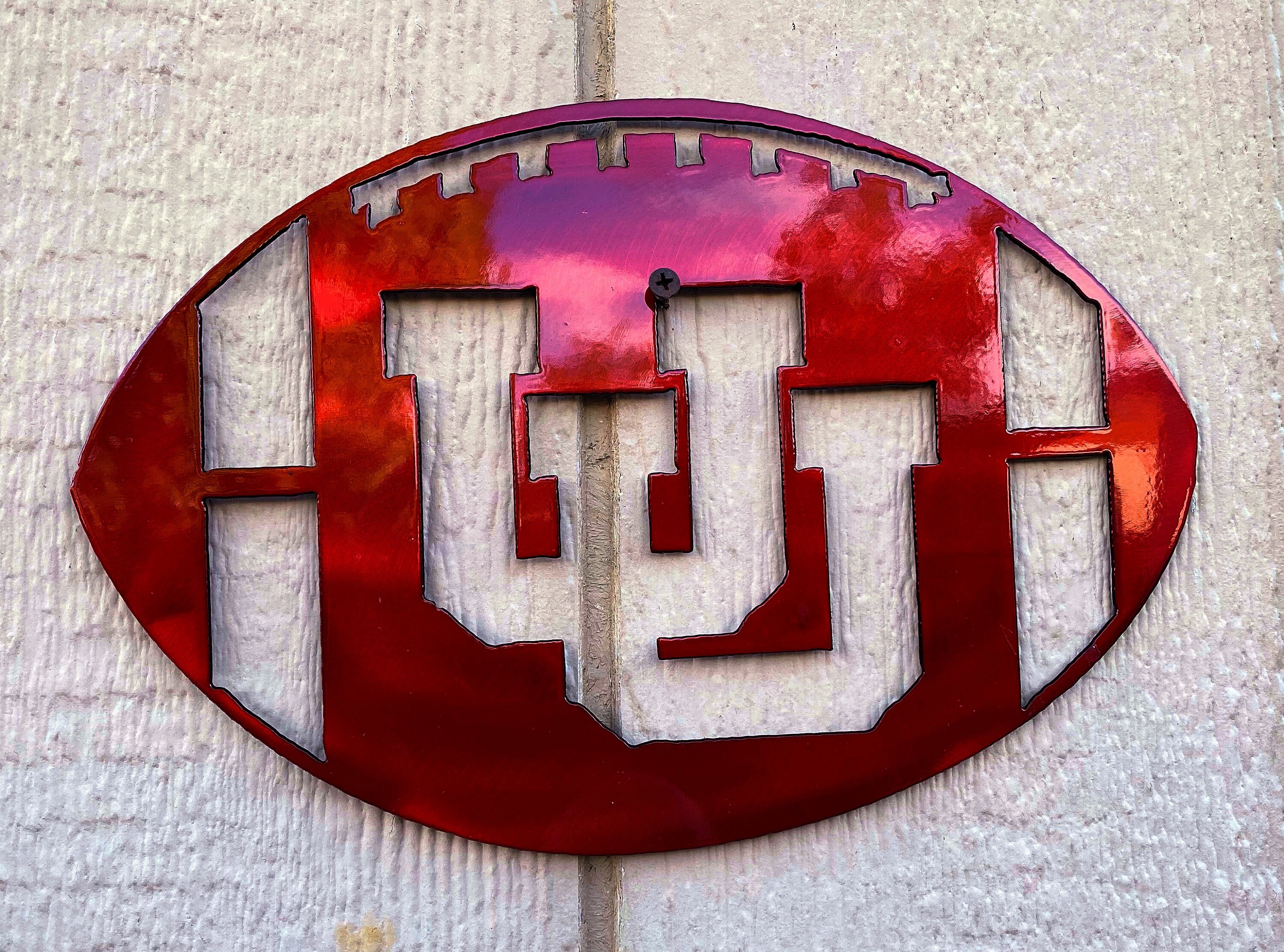 University of Utah Football Metal Art Etsy
