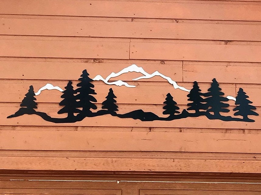 Mountains and Tree Scene 6 Metal Wall Art Etsy Canada