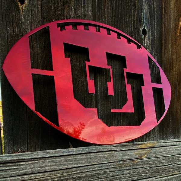 University of Utah football metal art