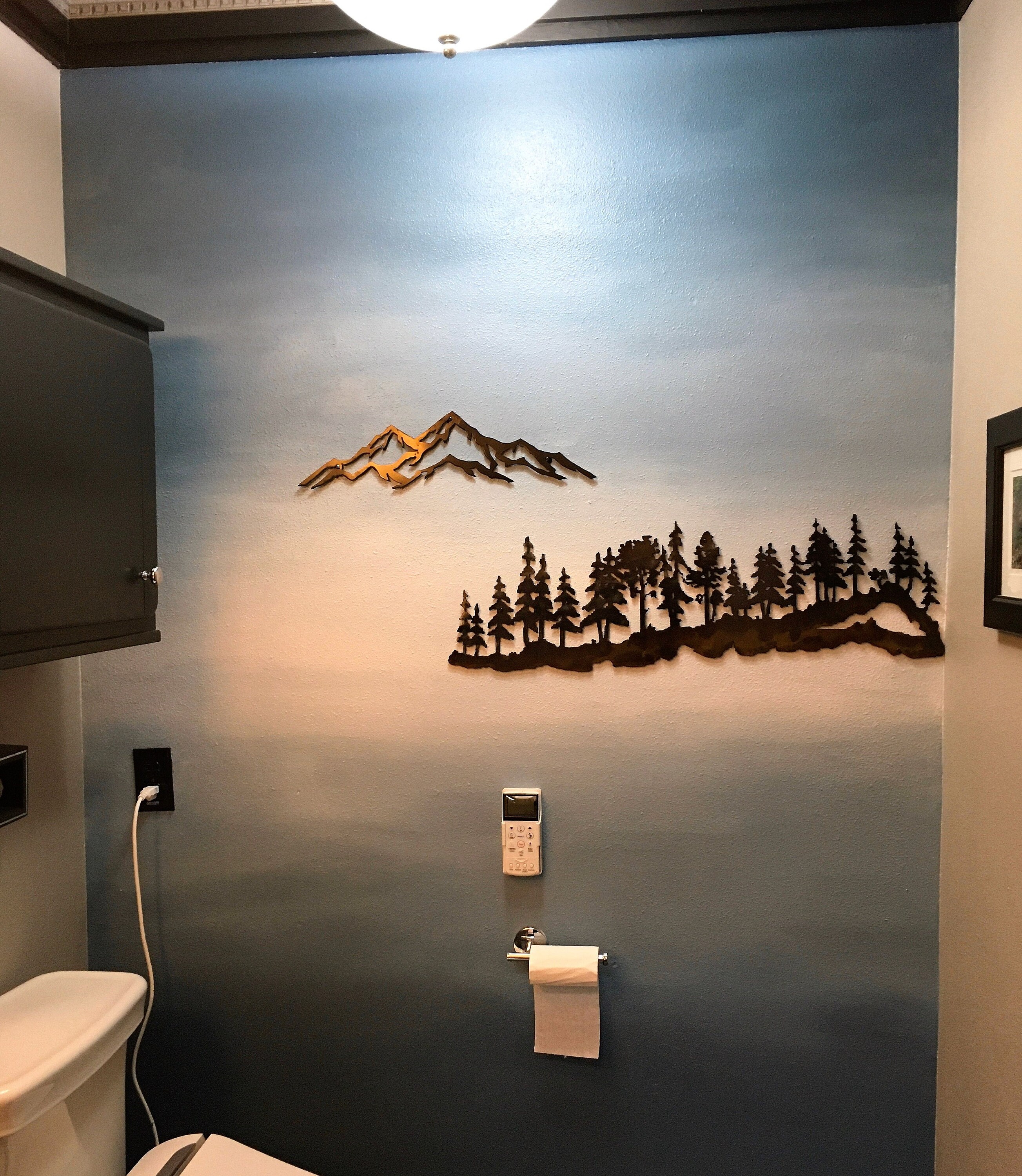 Forest Scene Landscape Metal Wall Art Etsy UK