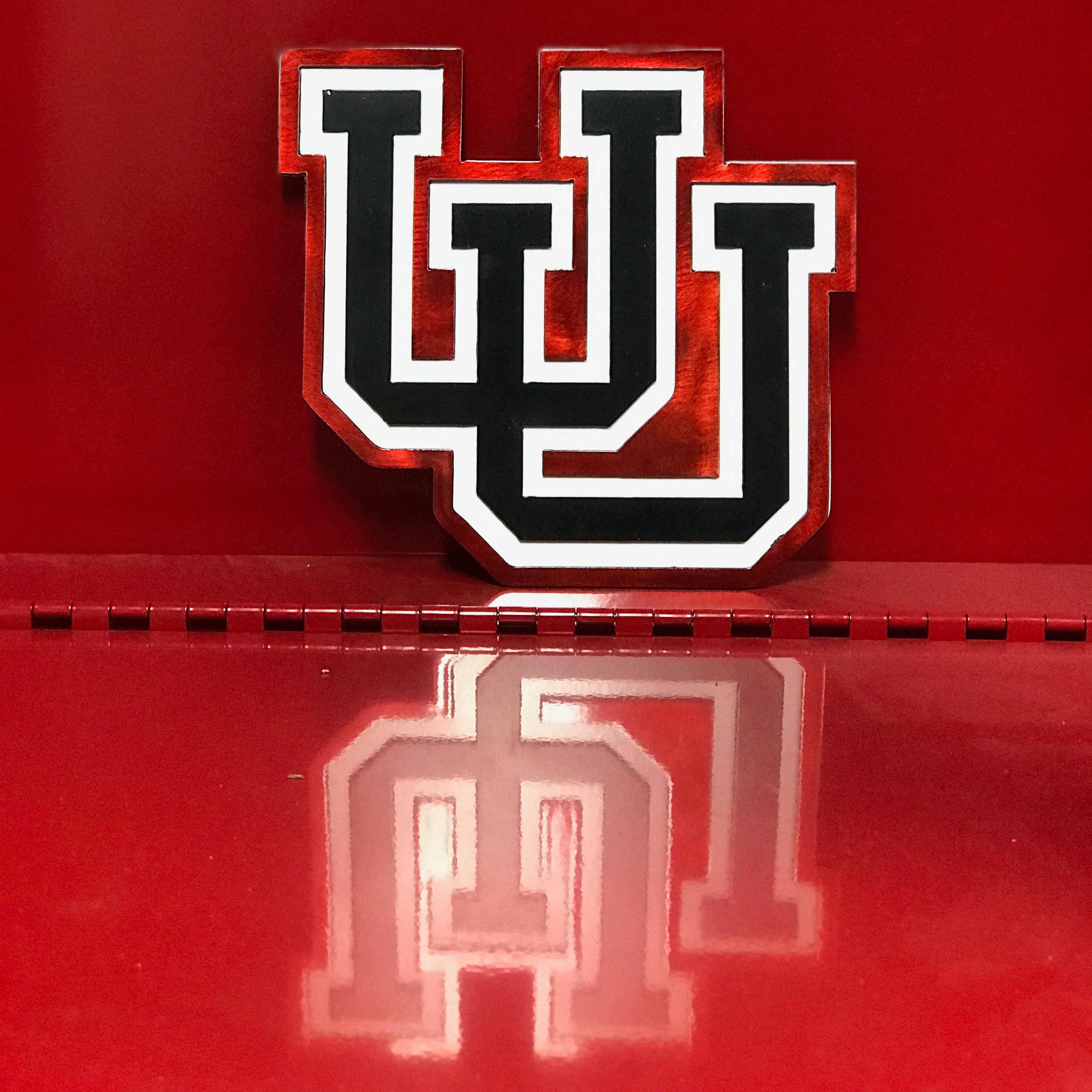U of U Logo Metal Art 3 Color | Etsy