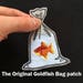 Embroidery Goldfish patch Iron On Patch for Jackets Gifts Goldfish Bag 