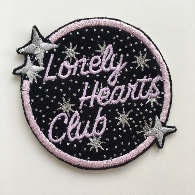 Marina and the Diamonds Lonely Hearts Club Iron On Embroidered P Marina and the Diamonds Lonely Hearts Club Iron On Embroidered P