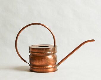 Vintage, Solid Copper Hammered Watering Can